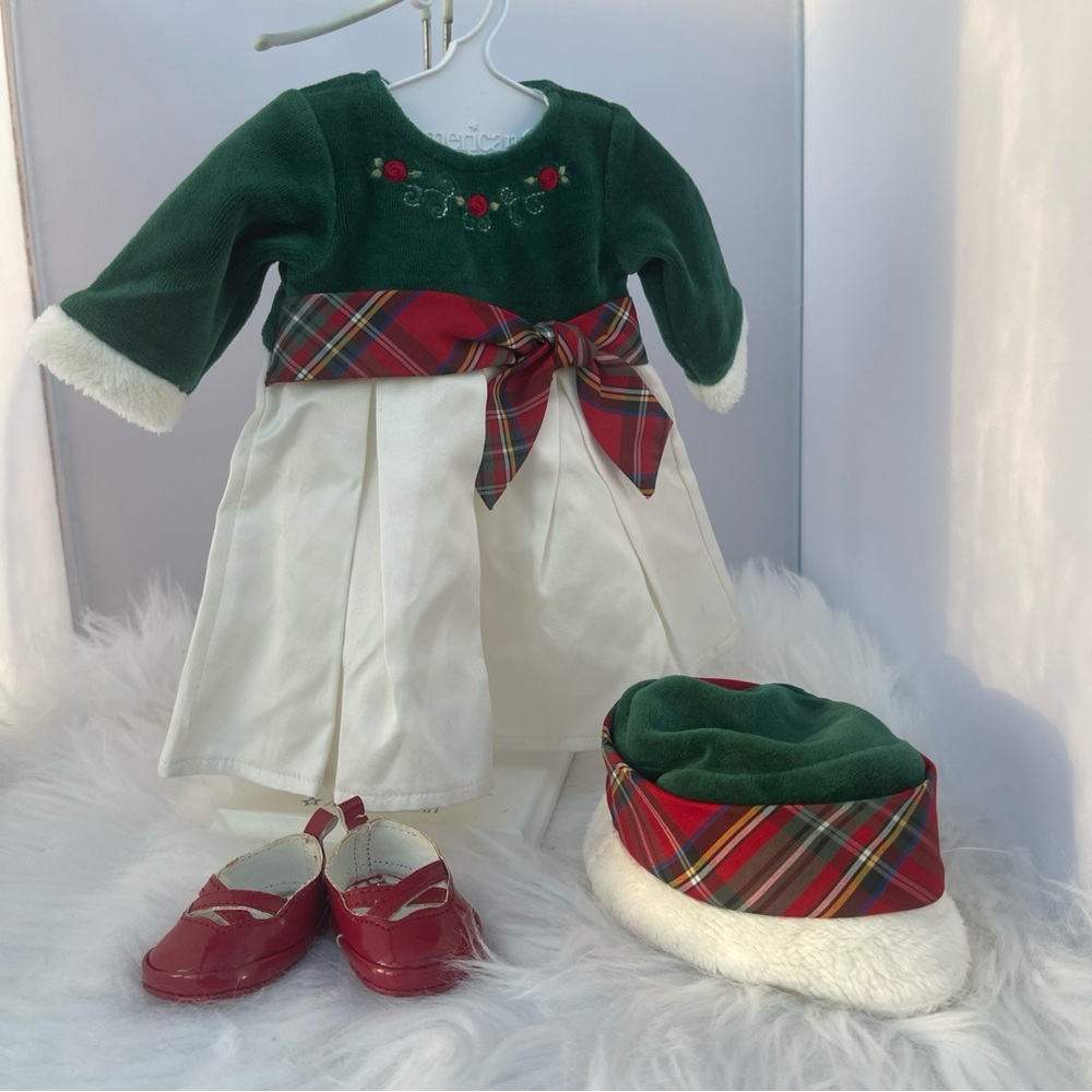 Bitty Baby - Festive Green and Red Holiday Outfit